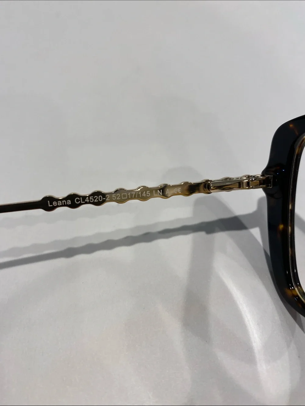 NEW Carolina Lemke Opticals Tortishell Crystal Embellished Glasses Academia CEO